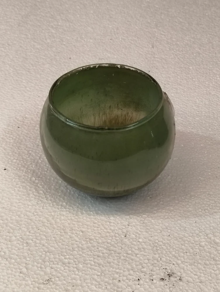 Green Glass Bowl