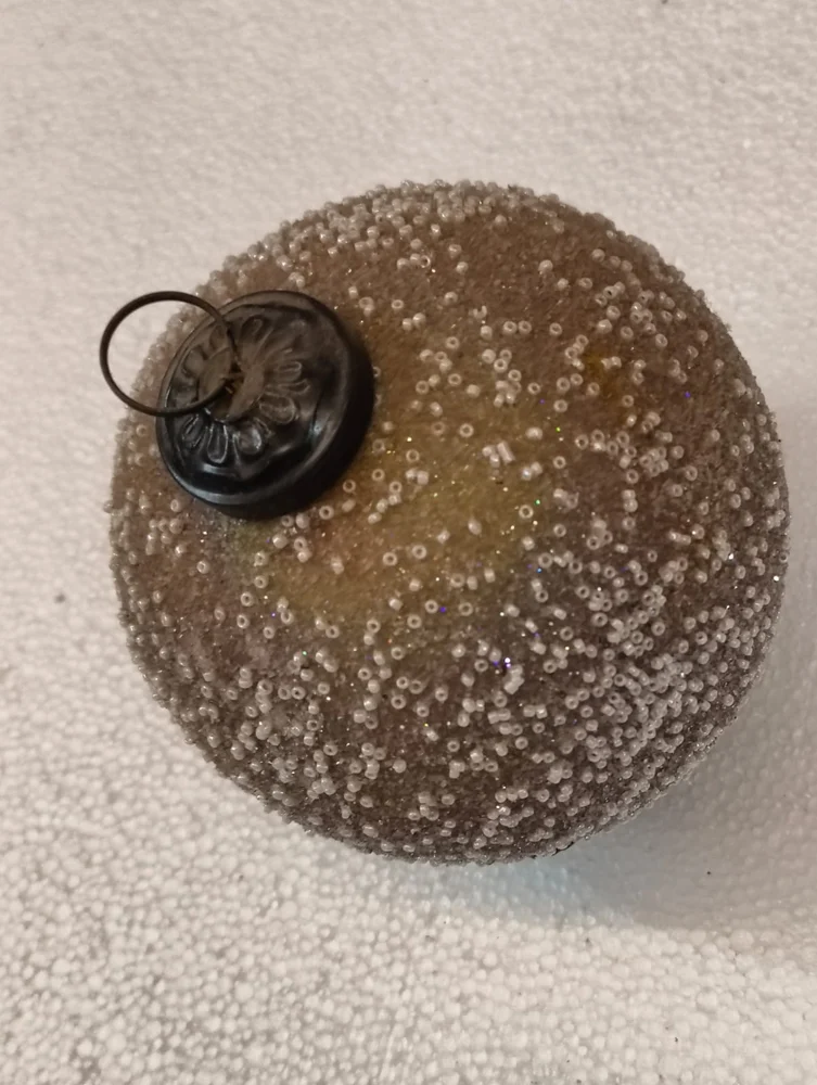 Brown Glass Christmas Hanging Ball